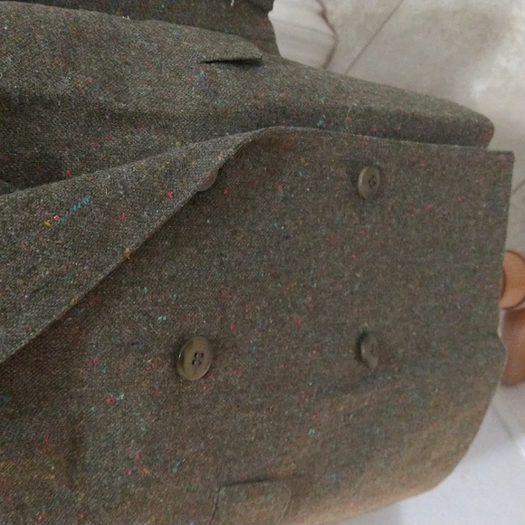 Vintage 90's Double Breasted Blazer Wool Blend Jacket - Picture 9 of 12